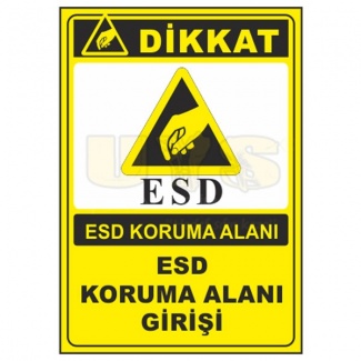 Dikkat Esd Koruma Alanı