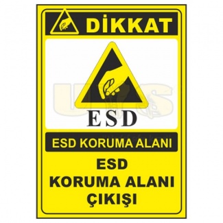 Dikkat Esd Koruma Alanı