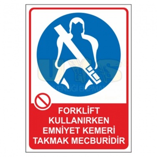 Forklift Kullanırken Emniyet Kemeri Takmak Mecburidir