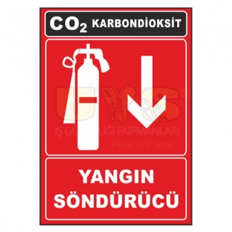 Yangın Söndürücü Levhası Karbondioksit CO2