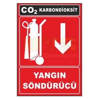 Yangın Söndürücü Levhası Karbondioksit CO2