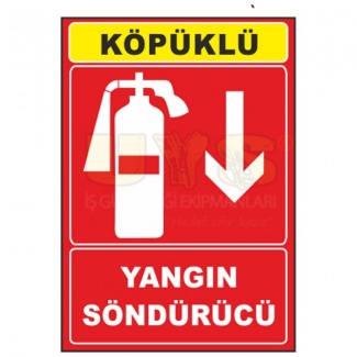 Yangın Söndürücü Levhası Köpüklü