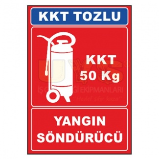 Yangın Söndürücü Levhası KKT Tozlu 50 Kg