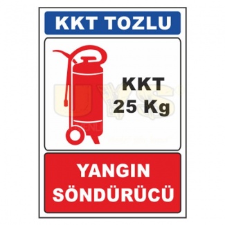 Yangın Söndürücü KKT Tozlu 25 Kg