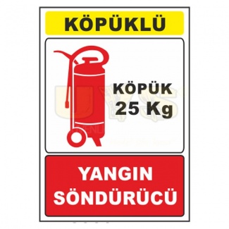 Yangın Söndürücü Köpüklü 25 Kg