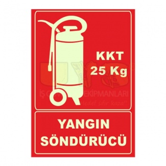 Fotolümenli Yangın Söndürücü 25 Kg KKT