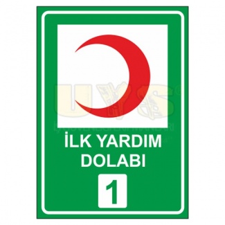 İlk Yardım Dolabı 1 Levhası