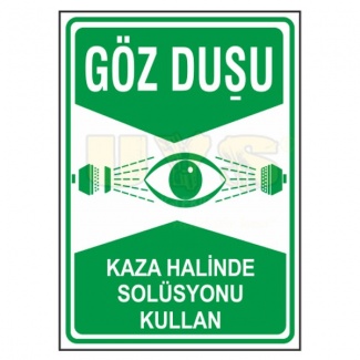 Göz Duşu Kaza Halinde Solüsyonu Kullan