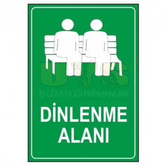 Dinlenme Alanı Levhası