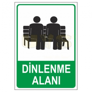 Dinlenme Alanı Levhası