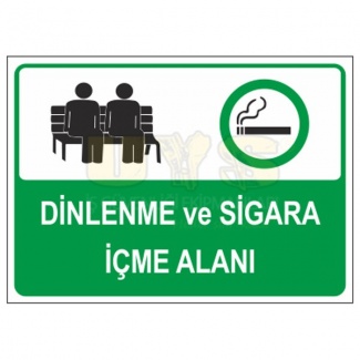 Dinlenme ve Sigara İçme Alanı