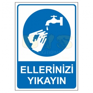 Ellerinizi Yıkayın Levhası