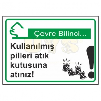 Kullanılmış Pilleri Atık Kutusuna Atınız