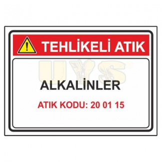 Alkalinler - Atık Kodu: 20 01 15