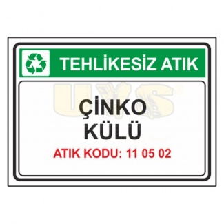 Çinko Külü - Atık Kodu: 10 05 02