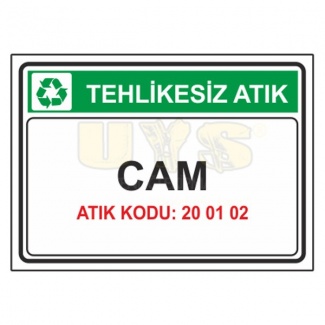 Cam Atık Kodu: 20 01 02