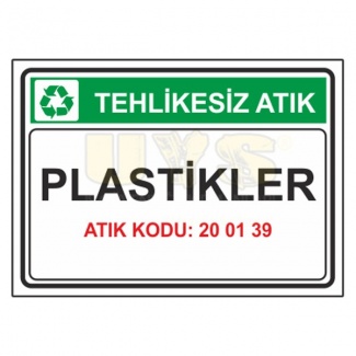 Plastikler Atık Kodu: 20 01 39