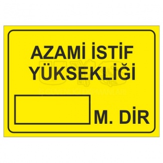 Azami İstif Yüksekliği