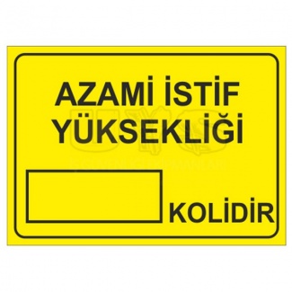 Azami İstif Yüksekliği