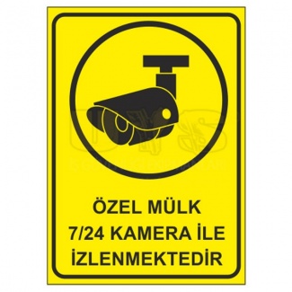 Özel Mülk 7/24 Kamera İle İzlenmektedir