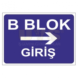 B Blok Giriş