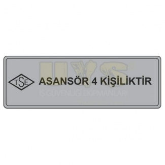 Asansör 4 Kişiliktir