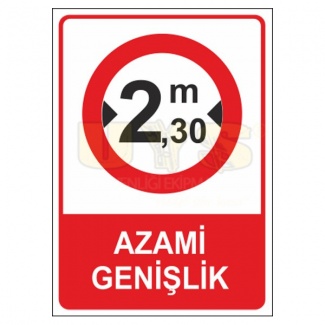 Azami Genişlik 2.30 m