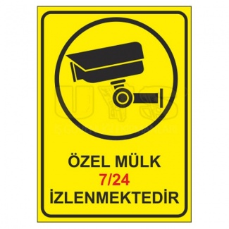 Özel Mülk 7/24 Kamera İle İzlenmektedir