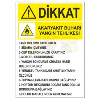 Akaryakıt Buharı Yangın Tehlikesi