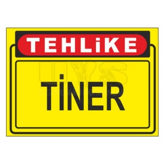 Tehlikeli Madde Tiner Levhası