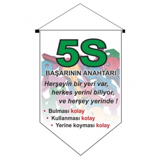 5S Başarının Anahtarı - Levhası Kırlangıç Flama