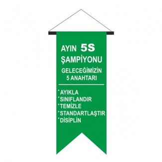 Ayın 5S Şampiyonu - Levhası Kırlangıç Flama