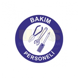 Bakım Personeli Baret Etiketi