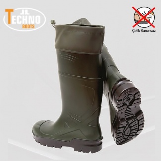 Techno Boots Boğazlı İş Çizmesi Çelik Burunsuz