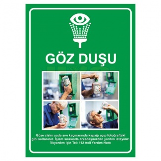 Göz Duşu Levhası