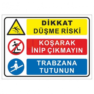 Dikkat Düşme Riski Koşarak Çıkmayın