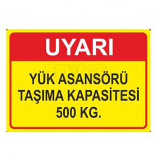 Yük Asansörü Taşıma Kapasitesi 500 Kg