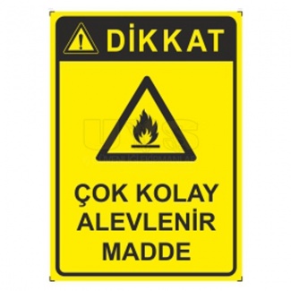 Çok Kolay Alevlenir Madde