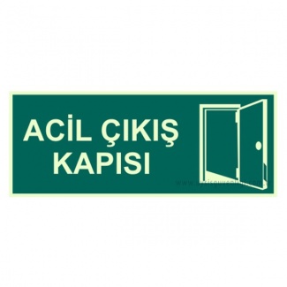 Acil Çıkış Kapısı Levhası