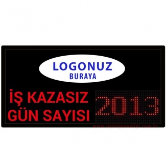 Kazasız Gün Panosu - Firmanıza Özel Logolu