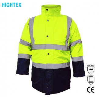 HIGHTEX 300 Sarı / Lacivert Parka Kapitone Astarlı