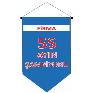 5S Ayın Şampiyonu - Levhası Kırlangıç Flama