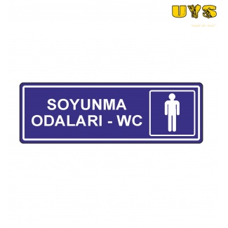 Bay Soyunma Odaları WC Levhası