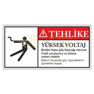 Tehlike Yüksek Voltaj