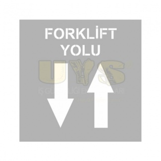 Forklift Yolu Alüminyum Şablon