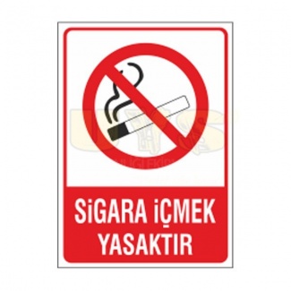 Sigara İçmek Yasaktır Etiket Levhası