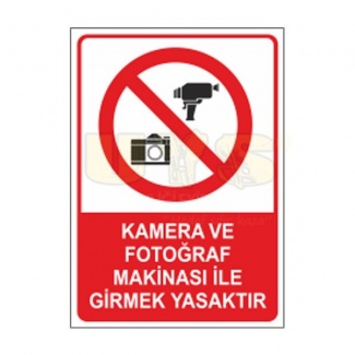 Kamera ve Fotoğraf Makinası Etiket Levhası