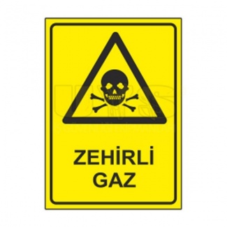 Zehirli Gaz Etiket Levhası