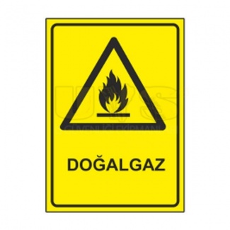 Doğalgaz Etiket Levhası