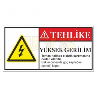 Tehlike Yüksek Gerilim